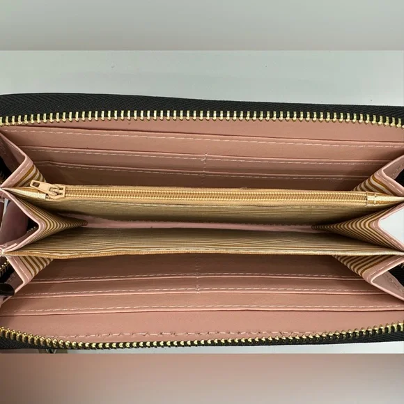 Western Style Floral Tooled PU Leather Wristlet Wallet - Large Capacity Gift - Picture 6 of 8